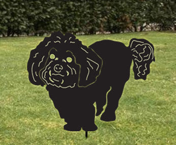 Bichon Frise Garden Stake or Wall Hanging