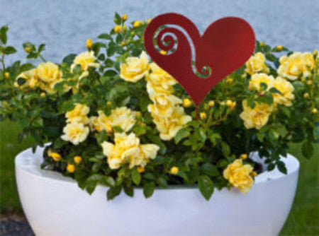 Heart Plant Stake or hanging Ornament