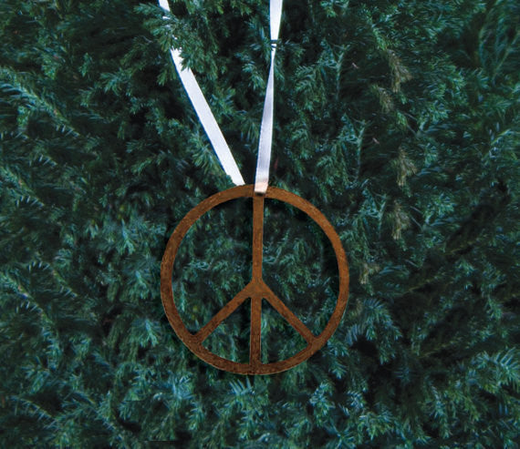 Peace Sign Ornament or Plant Stake