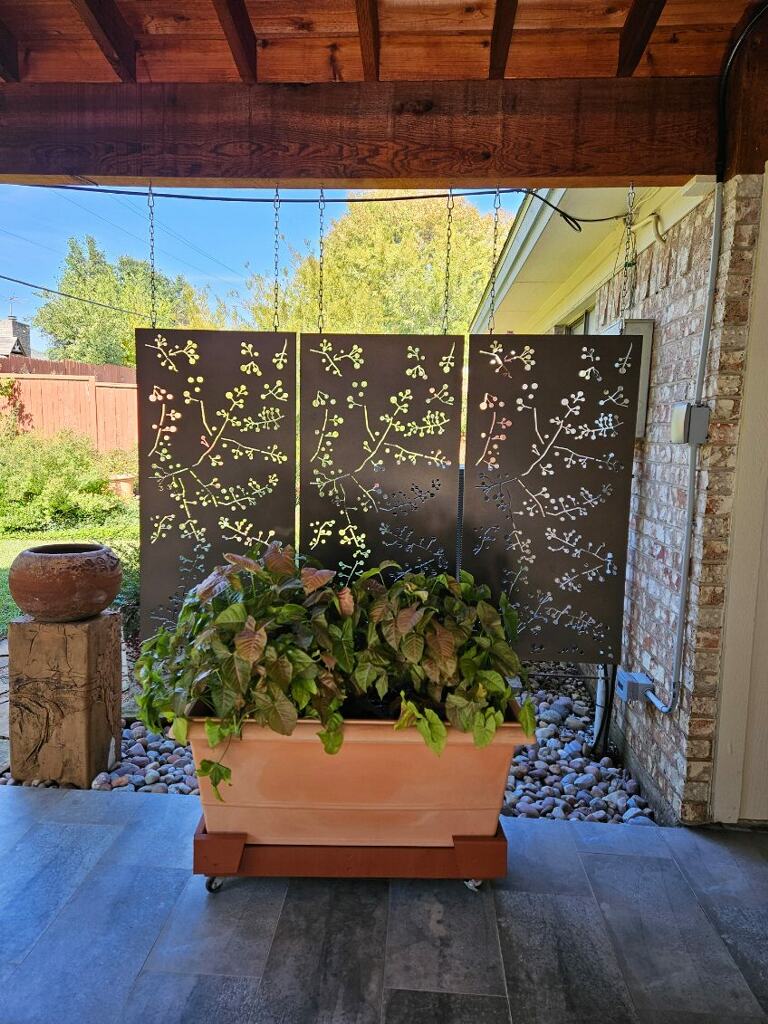 utdoor Metal Privacy Screen Panel (Wattle Twig) – Heavy-Duty Steel for Patio &amp; Fence (60” &amp; 72”)