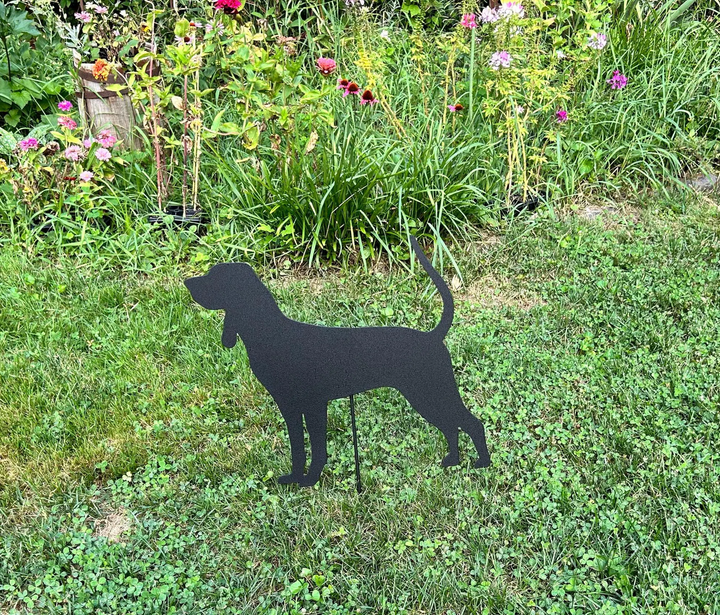 Black and Tan Coonhound Garden Stake or Wall Art