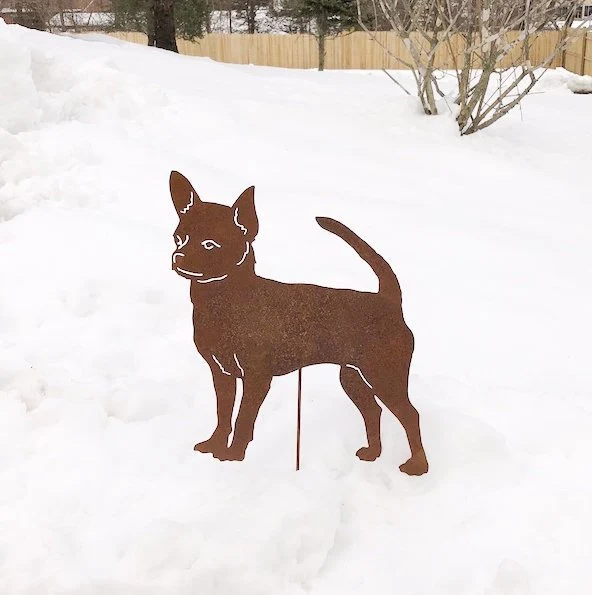 Chihuahua Garden Stake or Wall Hanging