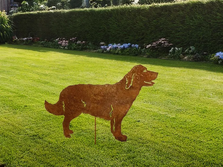 Golden Retriever Garden Stake or Wall Hanging (Style 2)