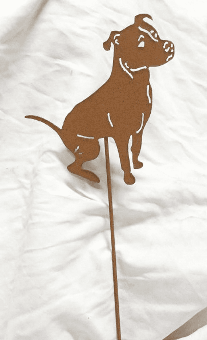 Pit Bull Plant Stake (style 2)
