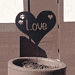 Custom Heart Garden Decoration or Wall Hanging / Personalized Metal Sign