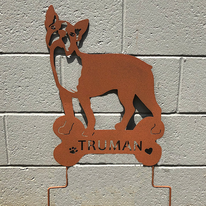Boston Terrier Memorial or Dog Wall Art