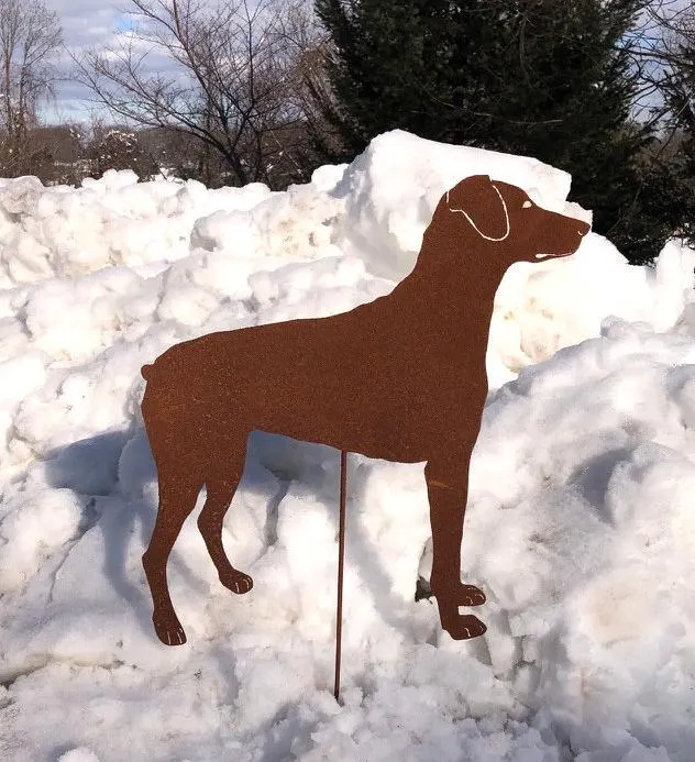Doberman Pinscher Garden Stake or Wall Hanging (Style 2)