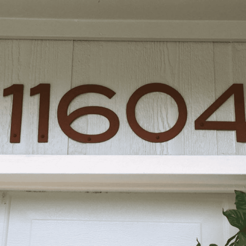 Metal House Numbers or Letters - 2 to 8 Inch (Set of 2) Blair