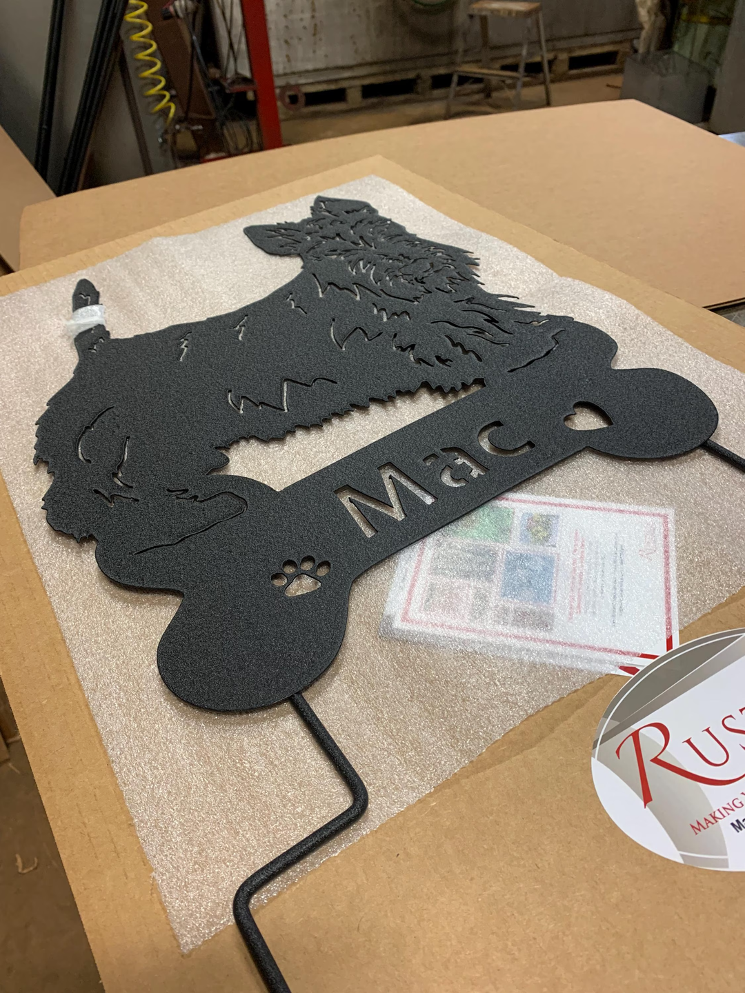 Scottish Terrier Garden Stake or Wall Hanging