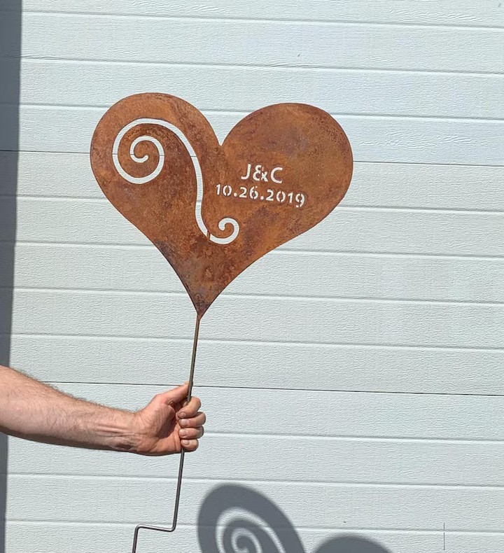 Heart Garden Stake or Wall Art