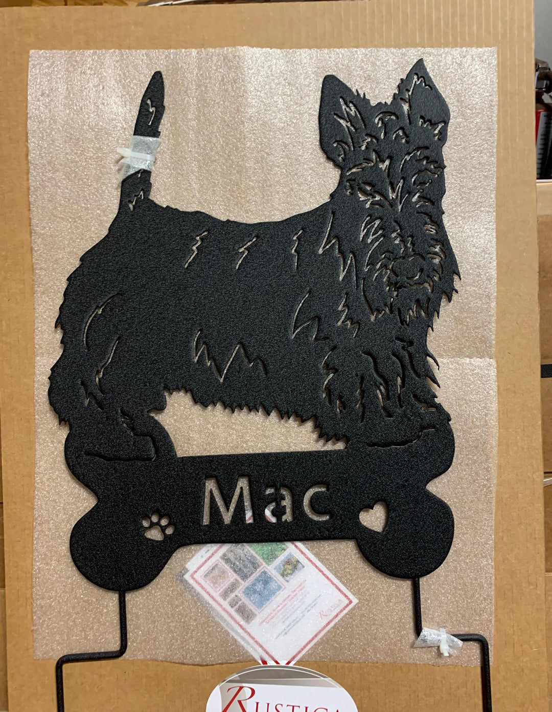 Scottish Terrier Garden Stake or Wall Hanging
