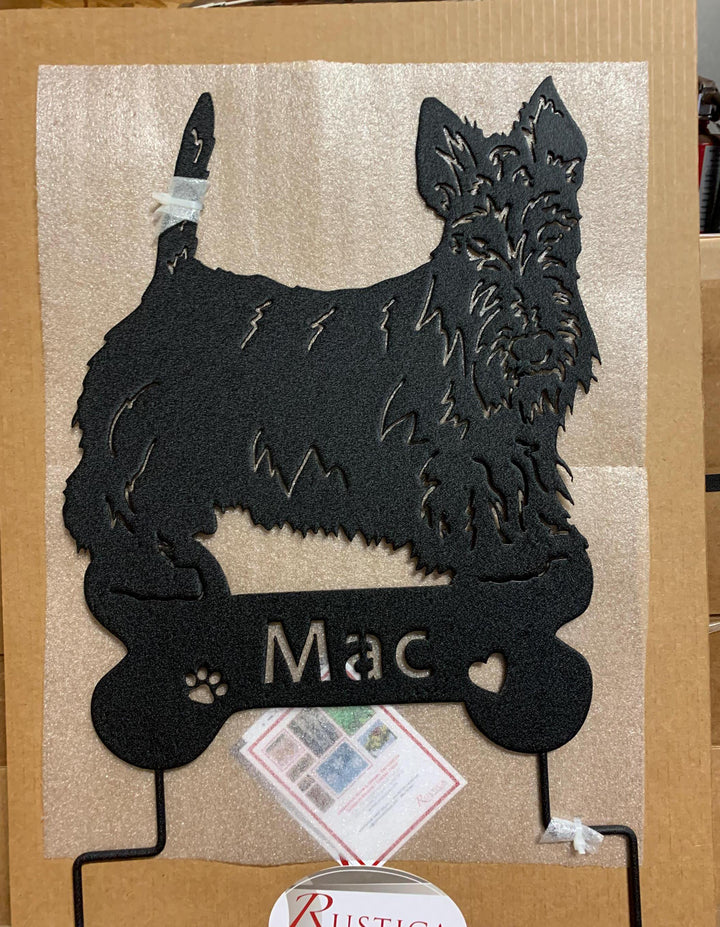 Scottish Terrier Garden Stake or Wall Hanging