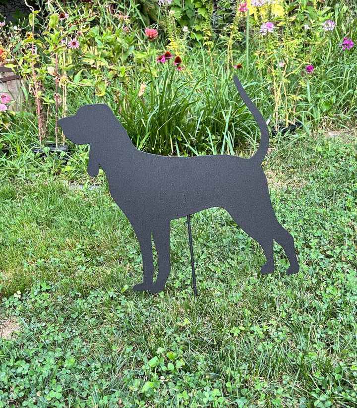 Black and Tan Coonhound Garden Stake or Wall Art