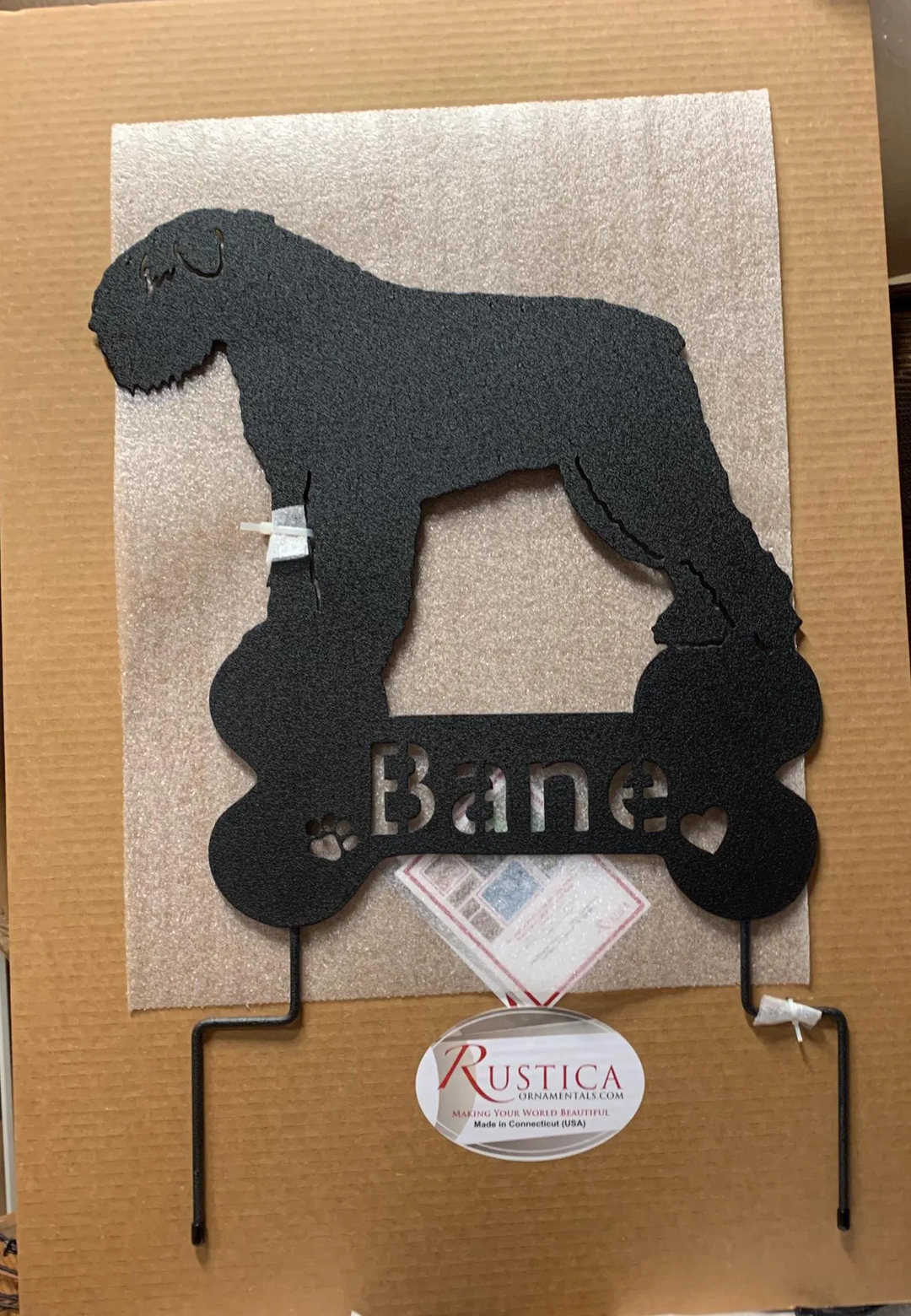 Bouvier des Flandres Garden Stake or Dog Wall Art