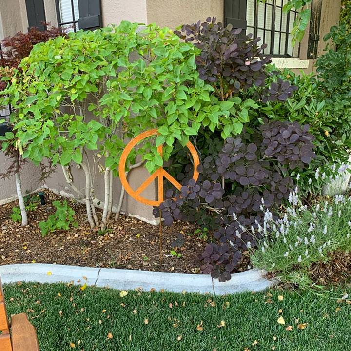 Outdoor Peace Sign or Peace Sign Wall Art