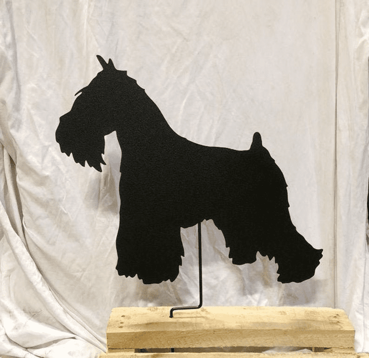 Miniature Schnauzer Garden Stake or Wall Art
