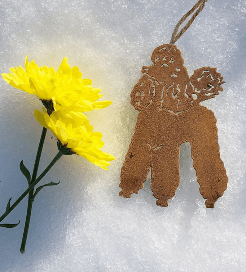 Poodle Ornament or Plant Stake / Dog Memorial