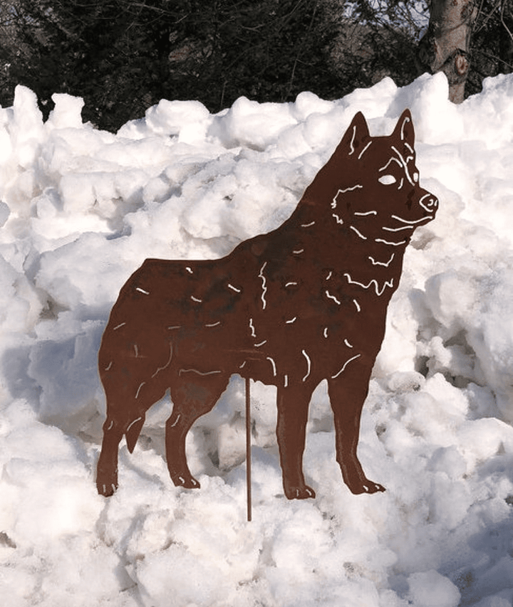 Siberian Husky Garden Stake or Wall Hanging