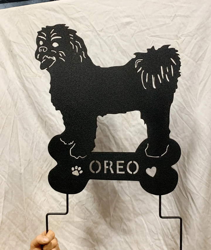 Shih Tzu Garden Stake or Wall Hanging (Style 1)