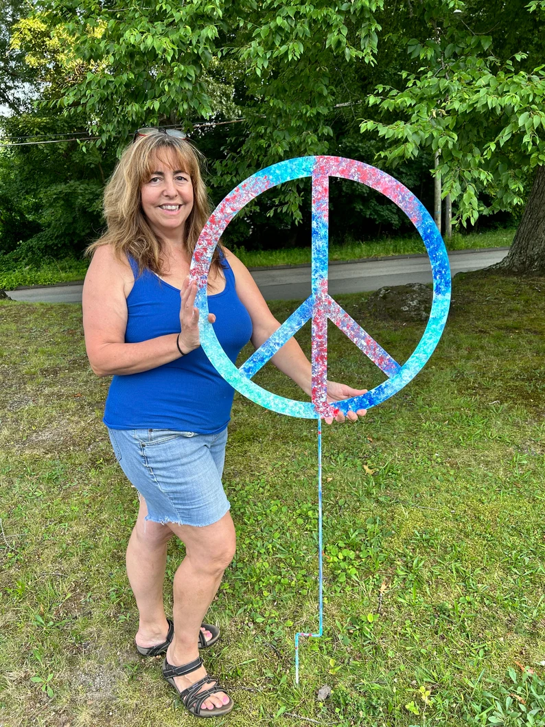 Outdoor Peace Sign or Peace Sign Wall Art