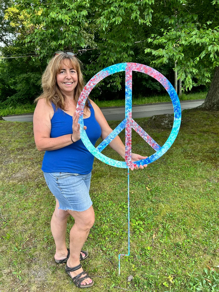 Outdoor Peace Sign or Peace Sign Wall Art