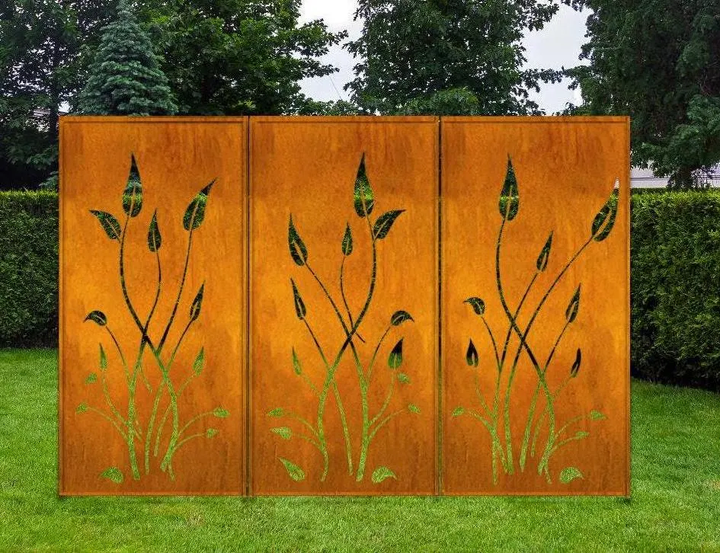 Outdoor Privacy Screens or Outdoor Metal Wall Art (46" Inch)