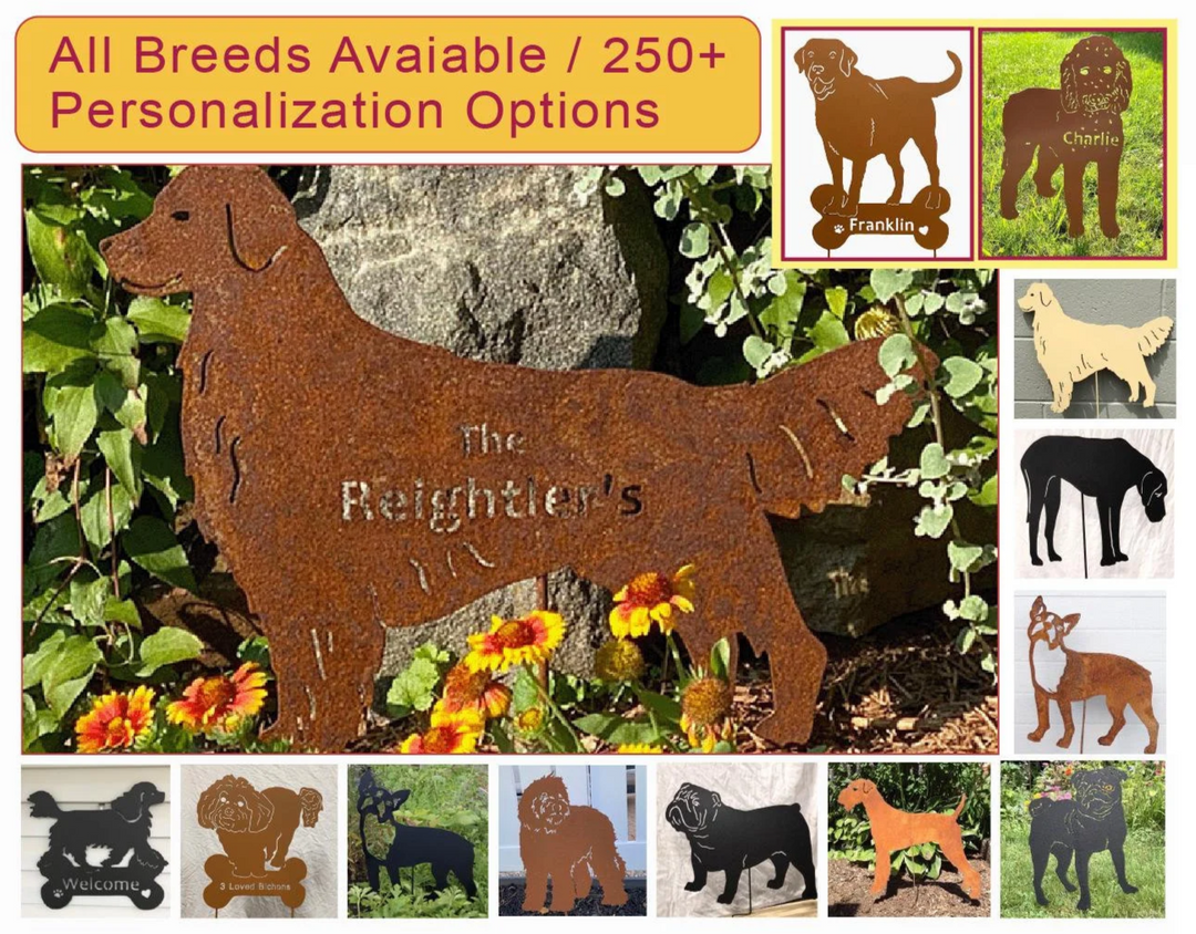 Golden Retriever Statue or Dog Wall Art