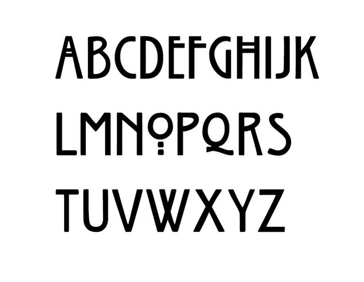 Mission Style House Numbers or Letters (Set of 4)