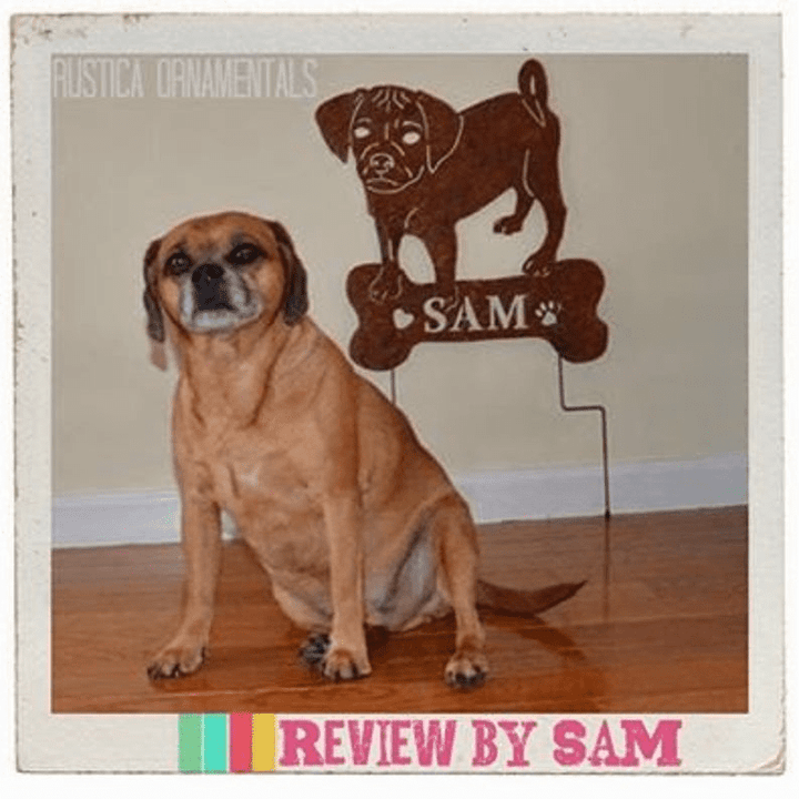 Puggle Garden Stake or Wall Hanging