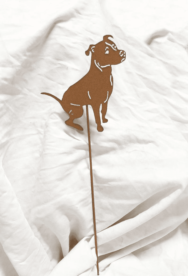 Pit Bull Plant Stake (style 2)