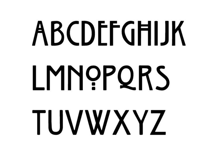 Mission Style House Numbers or Letters (Set of 2)
