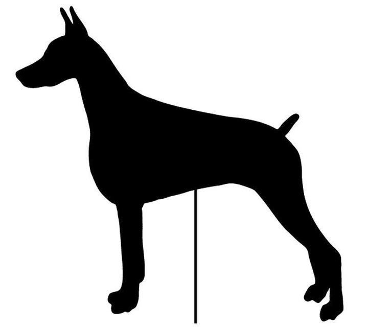 Doberman Pinscher (style 1) Plant Stake