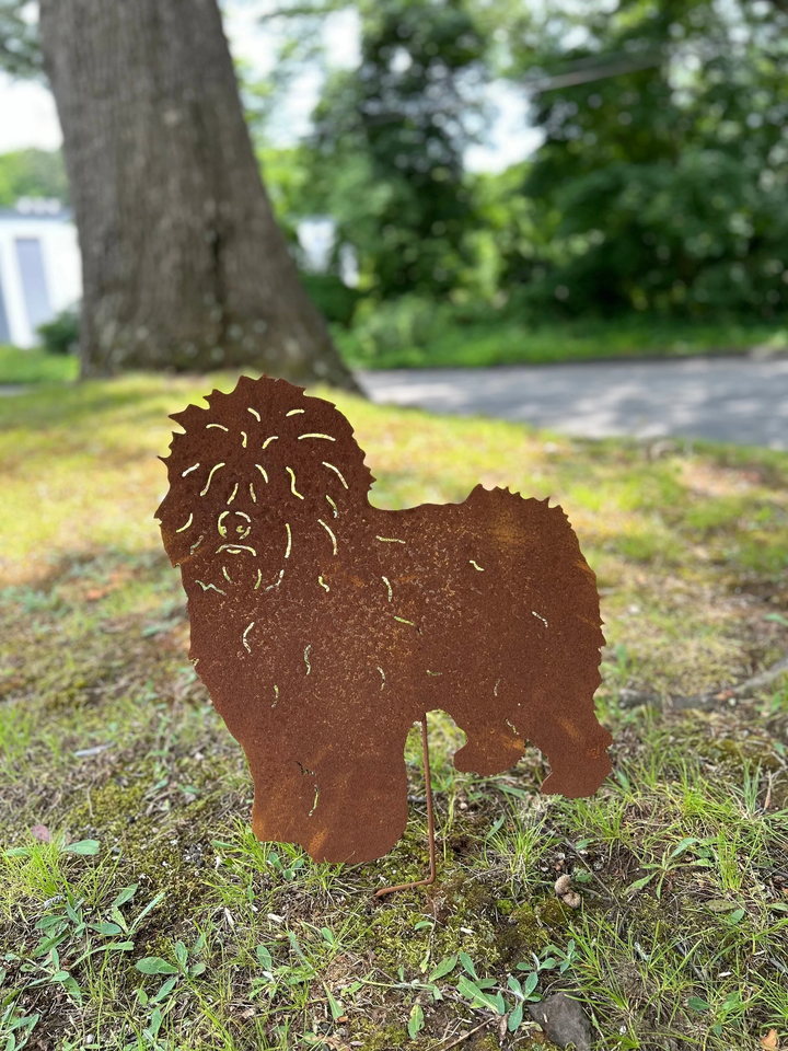 Old English Sheepdog Garden Stake or Wall Hanging (2)