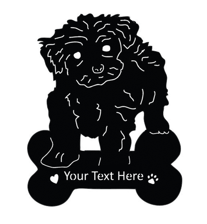 Toy Poodle Memorial or Dog Wall Art