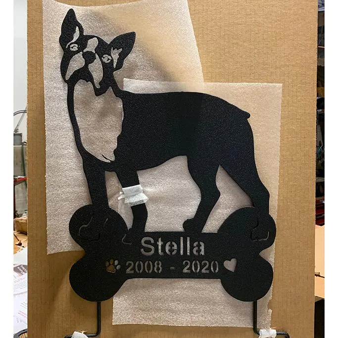 Boston Terrier Memorial or Dog Wall Art