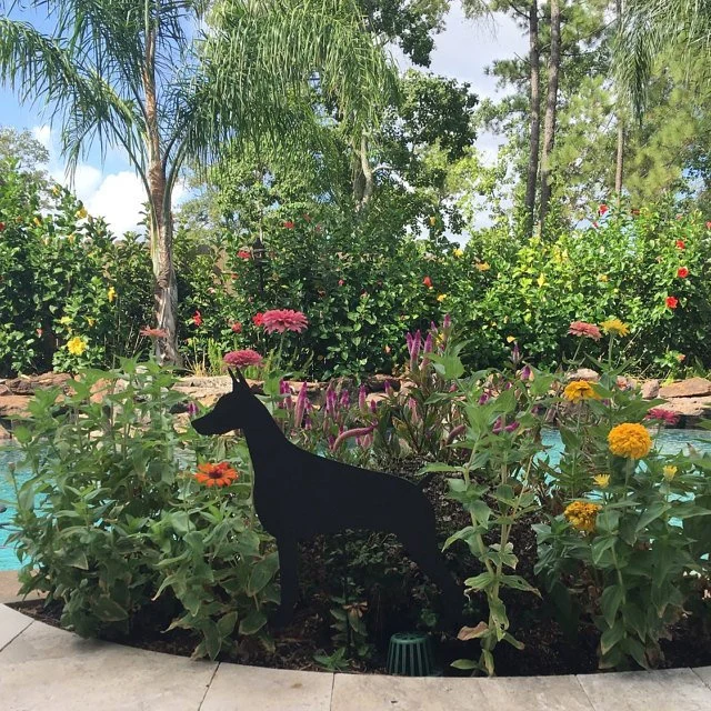 Doberman Pinscher Garden Stake or Wall Hanging (Style 1)