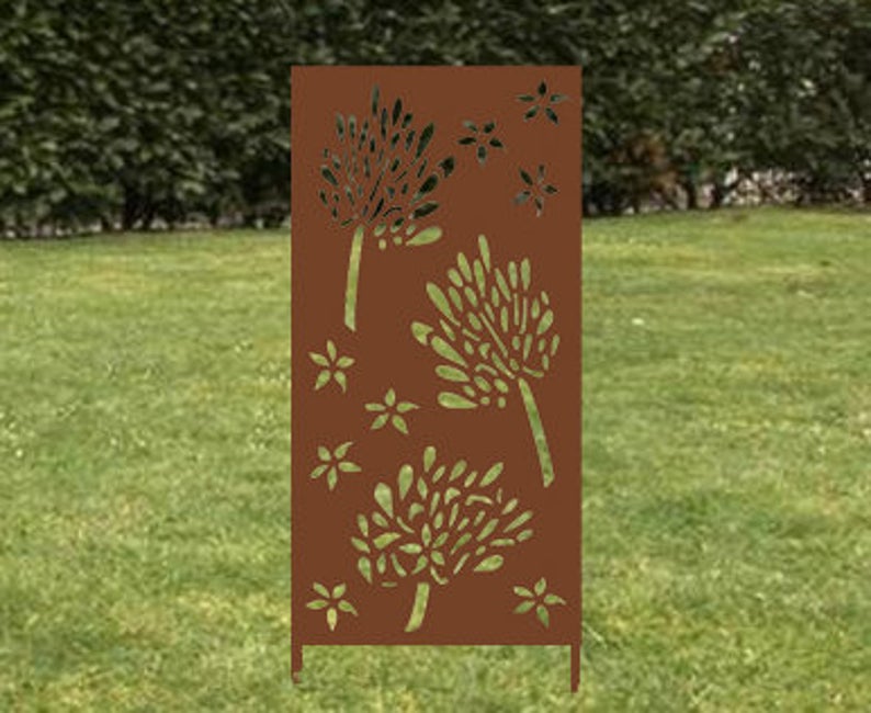 Privacy Screens Outdoor or Large Metal Wall Art (46" Inch)