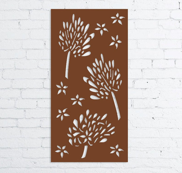 Privacy Screens Outdoor or Large Metal Wall Art (46" Inch)