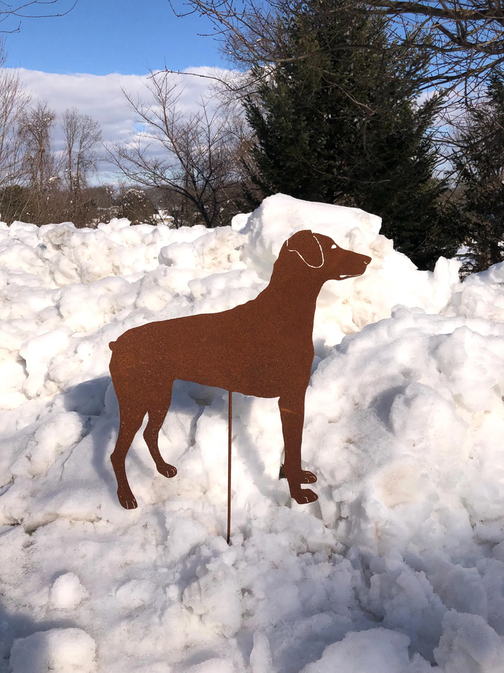 Doberman Pinscher Garden Stake or Wall Hanging (Style 2)