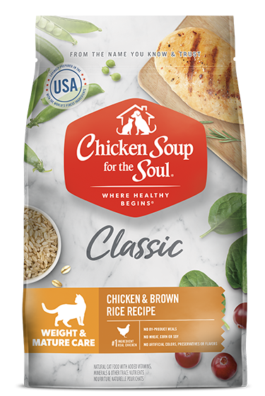 Chicken Soup Mature &amp; Weight Chicken and Brown Rice Cat Food (4.5lb)