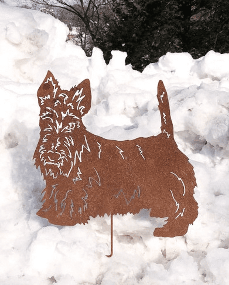 Scottish Terrier Garden Stake or Wall Hanging