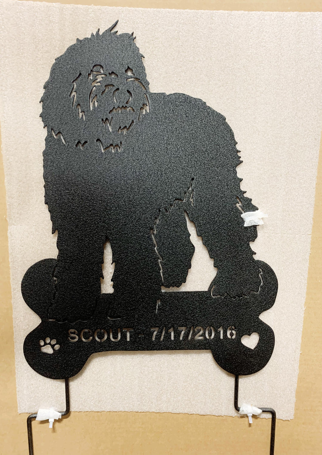 Labradoodle Garden Stake or Wall Hanging (Style 1)