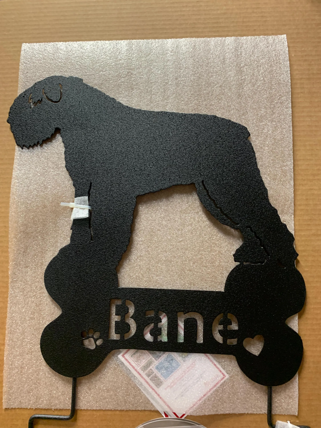 Bouvier des Flandres Garden Stake or Dog Wall Art