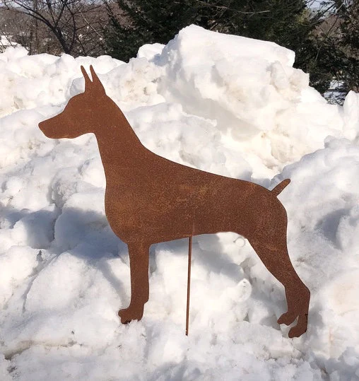 Doberman Pinscher Garden Stake or Wall Hanging (Style 1)