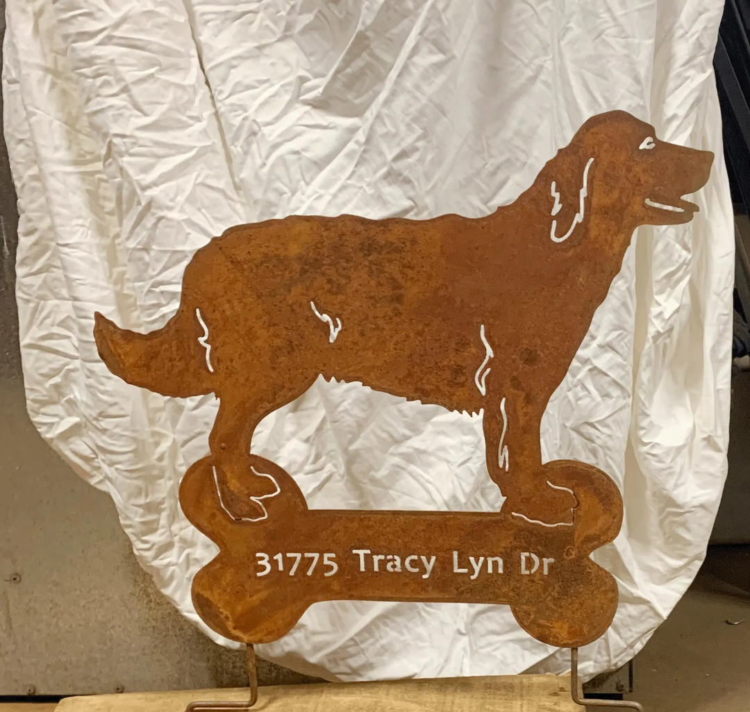 Golden Retriever Garden Stake or Wall Hanging (Style 2)