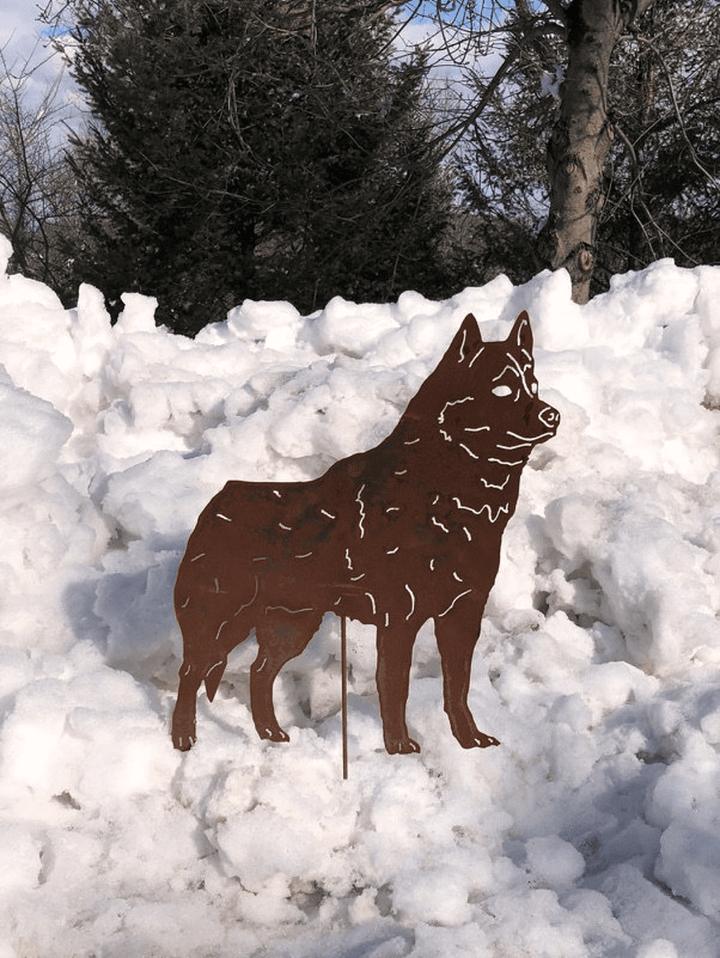 Siberian Husky Garden Stake or Wall Hanging