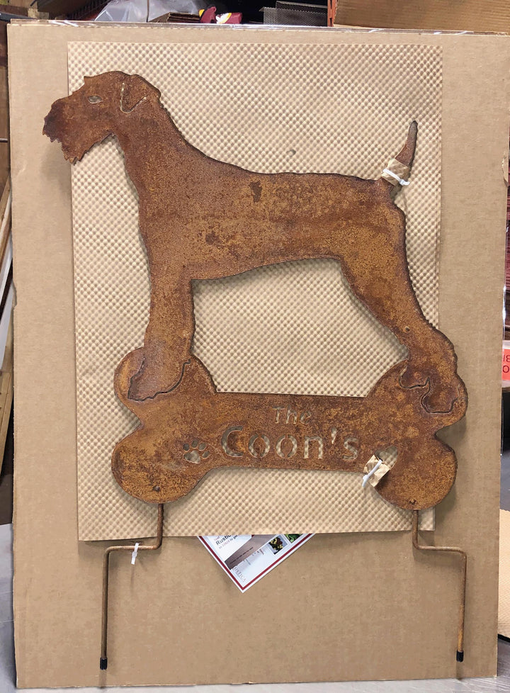 Airedale Terrier Garden Stake or Dog Wall Art
