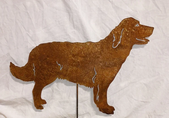 Golden Retriever Garden Stake or Wall Hanging (Style 2)
