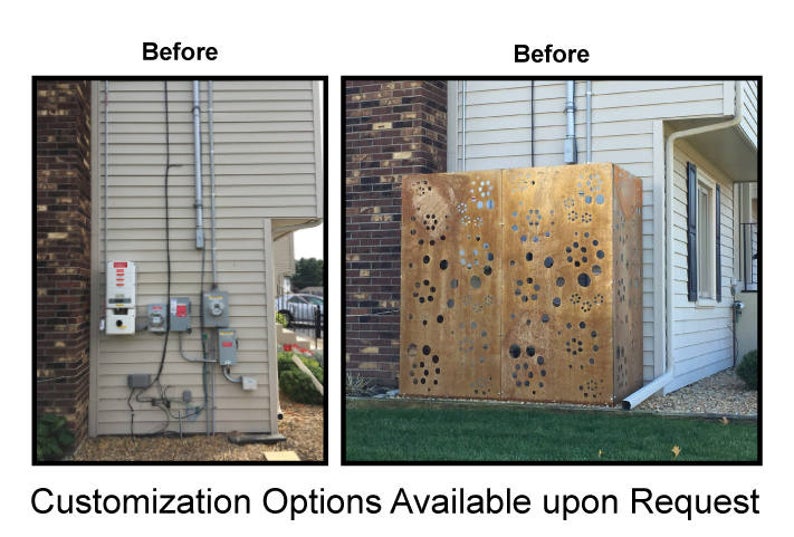 Metal Privacy Screens or Large Metal Wall Art (46" inch)