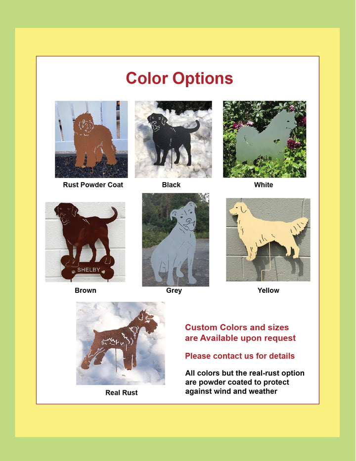 Black and Tan Coonhound Garden Stake or Wall Art